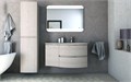 Тумба с раковиной подвесная CEZARES VAGUE 104 Rovere Sbiancato, правосторонняя 54847;50154;82408;54849
