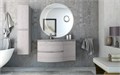 Тумба с раковиной подвесная CEZARES VAGUE 104 Rovere Sbiancato, левосторонняя 54847;50153;82409;54848