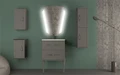 Тумба с раковиной подвесная CEZARES ТИФФАНИ (TIFFANY) 60 Grigio Nuvola, раковина белая 55241;50202