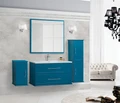 Тумба с раковиной подвесная CEZARES ТИФФАНИ (TIFFANY) 100 Blu Petrolio, раковина белая 54953;50200