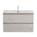 Тумба с раковиной подвесная CEZARES МОЛЬВЕНО (MOLVENO) 80 Legno Bianco, раковина белая CZR-8099-80/50 MOLVENO-80-2C-SO-LB;CZR-8099-80/50