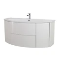 Тумба с раковиной подвесная CEZARES ЭДЕМ (EDEN) 121 Bianco lucido, раковина белая 54861;50178