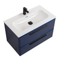 Тумба с раковиной подвесная CEZARES ECO-CER-N 80 Sapfiro, раковина белая CZR-8073-80 ECO-CER-N-800-2C-SO-SPF-P;RS156BL.3/320;CZR-8073-80