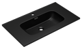Умывальник мебельный Ceramalux черный - 80 9080MMB