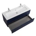 Тумба с раковиной подвесная CEZARES ДУЭТ (DUET)-N 120 Sapfiro, раковина белая CZR-8073-120-1-2 DUET-N-1200-2C-SO-SPF-P;CZR-8073-120-1-2