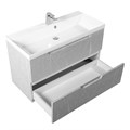 Тумба с раковиной подвесная BelBagno VITTORIA 100 Toros Bianco, раковина белая VITTORIA-1000-2C-SO-TB-P;BB1000/450-LV-MR-AST