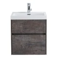 Тумба с раковиной подвесная BelBagno PIETRA MINI 50AS Stone, раковина белая PIETRA MINI-500AS-2C-SO-PT;BB-500-PM-LVB