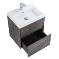Тумба с раковиной подвесная BelBagno PIETRA MINI 50AS Stone, раковина белая PIETRA MINI-500AS-2C-SO-PT;BB-500-PM-LVB