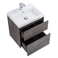 Тумба с раковиной подвесная BelBagno PIETRA MINI 50AS Stone, раковина белая PIETRA MINI-500AS-2C-SO-PT;BB-500-PM-LVB