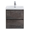 Тумба с раковиной подвесная BelBagno PIETRA MINI 50 Stone, раковина белая PIETRA MINI-500-2C-SO-PT;BB-500-PM-LVB