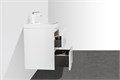 Тумба с раковиной подвесная BelBagno PIETRA MINI 50 Bianco Lucido, раковина белая PIETRA MINI-500-2C-SO-BL;BB-500-PM-LVB