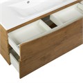 Тумба с раковиной подвесная BelBagno MARINO-H60 110 Rovere Nature, раковина белая MARINO-H60-1100-2C-SO-RN-P;BB1100/450-LV-MR-PR