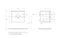 Тумба с раковиной подвесная BelBagno MARINO-CER-N 60 Rovere Bianco, раковина белая MARINO-CER-N-600-2C-SO-WO-P;BB-8099-60