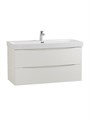 Тумба с раковиной подвесная BelBagno MARINO-CER-N 100 Bianco Opaco, раковина BB-8078-100 MARINO-CER-N-1000-2C-SO-BO-P;BB-8078-100