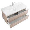 Тумба с раковиной подвесная BelBagno MARINO-CER 90 Rovere Grigio, раковина белая MARINO-CER-900-2C-SO-RG-P