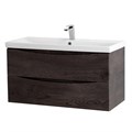 Тумба с раковиной подвесная BelBagno MARINO-CER 80 Rovere Nature Grigio, раковина белая MARINO-CER-800-2C-SO-RNG-P