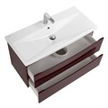 Тумба с раковиной подвесная BelBagno MARINO-CER 80 Bordo Lucido, раковина белая MARINO-CER-800-2C-SO-BRDL-P