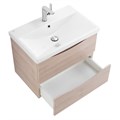 Тумба с раковиной подвесная BelBagno MARINO-CER 70 Rovere Grigio, раковина белая MARINO-CER-700-2C-SO-RG-P