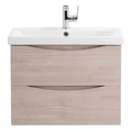 MARINO-CER База под раковину подвесная с двумя выкатными ящиками, Rovere Grigio, 564x440x500, MARINO-CER-600-2C-SO-RG-P MARINO-CER-600-2C-SO-RG-P