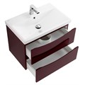 Тумба с раковиной подвесная BelBagno MARINO-CER 60 Bordo Lucido, раковина белая MARINO-CER-600-2C-SO-BRDL-P