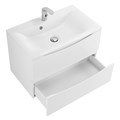 Тумба с раковиной подвесная BelBagno MARINO 75 Bianco Lucido, раковина белая MARINO-750-2C-SO-BL-P;BB750/450-LV-MR-PR