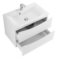 Тумба с раковиной подвесная BelBagno MARINO 75 Bianco Lucido, раковина белая MARINO-750-2C-SO-BL-P;BB750/450-LV-MR-PR