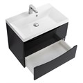 Тумба с раковиной подвесная BelBagno MARINO 70 Nero Lucido, раковина белая MARINO-700-2C-SO-NL-P;BB700/450-LV-MR-AST