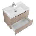 Тумба с раковиной подвесная BelBagno MARINO 60 Rovere Grigio, раковина белая MARINO-600-2C-SO-RG-P;BB600/450-LV-MR-AST