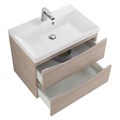Тумба с раковиной подвесная BelBagno MARINO 60 Rovere Grigio, раковина белая MARINO-600-2C-SO-RG-P;BB600/450-LV-MR-AST