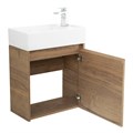 Тумба с раковиной подвесная BelBagno KRAFT MINI 50 Rovere Tabacco правосторонняя, раковина белая KRAFT MINI-500/260-1A-SO-RT-R;7045-KL