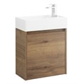 Тумба с раковиной подвесная BelBagno KRAFT MINI 50 Rovere Tabacco правосторонняя, раковина белая KRAFT MINI-500/260-1A-SO-RT-R;7045-KL