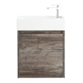 Тумба с раковиной подвесная BelBagno KRAFT MINI 50 Pino Pasadena правосторонняя, раковина белая KRAFT MINI-500/260-1A-SO-PP-R;7045-KL