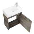 Тумба с раковиной подвесная BelBagno KRAFT MINI 50 Pino Pasadena правосторонняя, раковина белая KRAFT MINI-500/260-1A-SO-PP-R;7045-KL