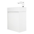 Тумба с раковиной подвесная BelBagno KRAFT MINI 50 Bianco Opaco левосторонняя, раковина белая KRAFT MINI-500/260-1A-SO-BO-L;7045-KL