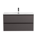 Тумба с раковиной подвесная BelBagno KRAFT 90 Темно-Серый Матовый, раковина BB-8099-90 KRAFT-900-2C-SO-GSO;BB-8099-90