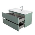 Тумба с раковиной подвесная BelBagno KRAFT 90 Еловый Матовый, раковина BB-8099-90 KRAFT-900-2C-SO-VO;BB-8099-90