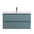 Тумба с раковиной подвесная BelBagno KRAFT 90 Голубой Матовый, раковина BB900ETL KRAFT-900-2C-SO-AO;BB900ETL