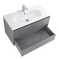 Тумба с раковиной подвесная BelBagno KRAFT 90 Cemento Grigio, раковина белая KRAFT-900-2C-SO-CG;BB900ETL