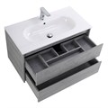 Тумба с раковиной подвесная BelBagno KRAFT 90 Cemento Grigio, раковина белая KRAFT-900-2C-SO-CG;BB900ETL
