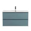 Тумба с раковиной подвесная BelBagno KRAFT 80 Голубой Матовый, раковина BB-8099-80 KRAFT-800-2C-SO-AO;BB-8099-80