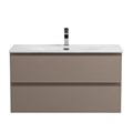 Тумба с раковиной подвесная BelBagno KRAFT 80 Бежевый матовый, раковина BB-8099-80 KRAFT-800-2C-SO-СO;BB-8099-80