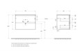 Тумба с раковиной подвесная BelBagno KRAFT 70 Темно-Серый Матовый, раковина BB-8099-70 KRAFT-700-2C-SO-GSO;BB-8099-70