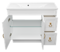 Амбра -100 Тумба белая с 2 ящ. П-Амб0100-011-2Я