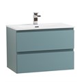 Тумба с раковиной подвесная BelBagno KRAFT 70 Голубой Матовый, раковина BB-8099-70 KRAFT-700-2C-SO-AO;BB-8099-70