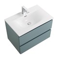 Тумба с раковиной подвесная BelBagno KRAFT 70 Голубой Матовый, раковина BB-8099-70 KRAFT-700-2C-SO-AO;BB-8099-70