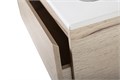 Тумба с раковиной подвесная BelBagno KRAFT 70 Rovere Galifax Bianco, раковина белая KRAFT-700-2C-SO-RGB;BB700ETL