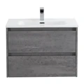 Тумба с раковиной подвесная BelBagno KRAFT 70 Cemento Grigio, раковина белая KRAFT-700-2C-SO-CG;BB700ETL