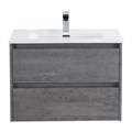 Тумба с раковиной подвесная BelBagno KRAFT 70 Cemento Grigio, раковина белая KRAFT-700-2C-SO-CG;BB700ETL