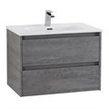 Тумба с раковиной подвесная BelBagno KRAFT 70 Cemento Grigio, раковина белая KRAFT-700-2C-SO-CG;BB700ETL