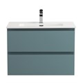 Тумба с раковиной подвесная BelBagno KRAFT 60 Голубой Матовый, раковина BB600ETL KRAFT-600-2C-SO-AO;BB600ETL